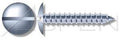 (1000pcs) #14 X 3/4', Self-Tapping Screws, Type A, Truss Head, Slotted Drive, 304 Stainless Steel (18-8), Ships Free in USA