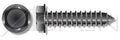 (3000pcs) 12-14X3/4 Self-Tapping Screws/Sheet Metal Screws Hex Indented Washer, No Slot Type AB Steel, Black Zinc