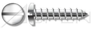 (10000pcs) #14 X 3/4', Self-Tapping Screws, Type A, Pan Head, Slotted Drive, 304 Stainless Steel (18-8), Ships Free in USA