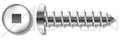 (5000pcs) #14 X 3/4', Self-Tapping Screws, Type A, Pan Head, Square Recess Drive, 304 Stainless Steel (18-8), Ships Free in USA