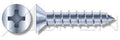 (4000pcs) 14-10X3/4 Self-Tapping Screws/Sheet Metal Screws Flat Phillips Drive Type A Steel, Zinc Plated