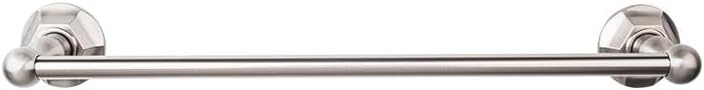 Top Knobs ED10GBZA Bath Edwardian Collection 30 Inch Single Towel Bar with Beaded Backplate, German Bronze Finish