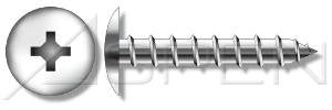 (2000pcs) #14 X 3/4', Self-Tapping Screws, Type A, Truss Head, Phillips Drive, 304 Stainless Steel (18-8), Ships Free in USA