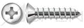(2000pcs) #14 X 3/4', Self-Tapping Screws, Type A, Oval Head, Phillips Drive, 304 Stainless Steel (18-8), Ships Free in USA