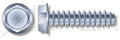 (3000pcs) 12-14X3/4 Self-Tapping Screws/Sheet Metal Screws Hex Indented Washer, No Slot Type B Steel, Zinc Plated No Serrations