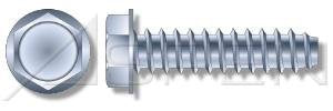 (3000pcs) 12-14X3/4 Self-Tapping Screws/Sheet Metal Screws Hex Indented Washer, No Slot Type B Steel, Zinc Plated No Serrations