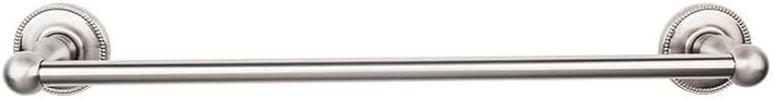 Top Knobs ED10GBZA Bath Edwardian Collection 30 Inch Single Towel Bar with Beaded Backplate, German Bronze Finish