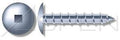 (3000pcs) 14-10X3/4 Self-Tapping Screws/Sheet Metal Screws Truss Square Drive Type A Steel