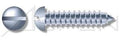 (5000pcs) #14 X 3/4', Self-Tapping Screws, Type A, Round Head, Slotted Drive, 304 Stainless Steel (18-8), Ships Free in USA