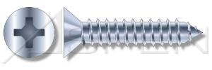 (5000pcs) 12-14X3/4 Self-Tapping Screws/Sheet Metal Screws Flat Phillips Drive Type AB Steel, Zinc Plated
