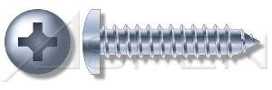 (5000pcs) 12-14X3/4 Self-Tapping Screws/Sheet Metal Screws Pan Phillips Drive Type AB Steel, Zinc Plated No Serrations