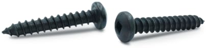 #14 x 3/4' Type A Self-Tapping Screws/Square/Pan Head/Steel/Black Oxide / 3000 Pc. Carton