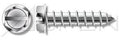 (5000pcs) #14 X 3/4', Self-Tapping Screws, Type A, Hex Indented Washer Head, Slotted Drive, 304 Stainless Steel (18-8), Ships Free in USA