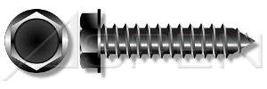 (2000pcs) 12-14X3/4 Stainless Steel Self-Tapping Screws Hex Indented Washer, No Slot Type AB Black Oxide and Oil