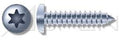 (5000pcs) 12-14X3/4 Self-Tapping Screws/Sheet Metal Screws Pan 6-Lobe Drive Type AB Steel, Zinc Plated