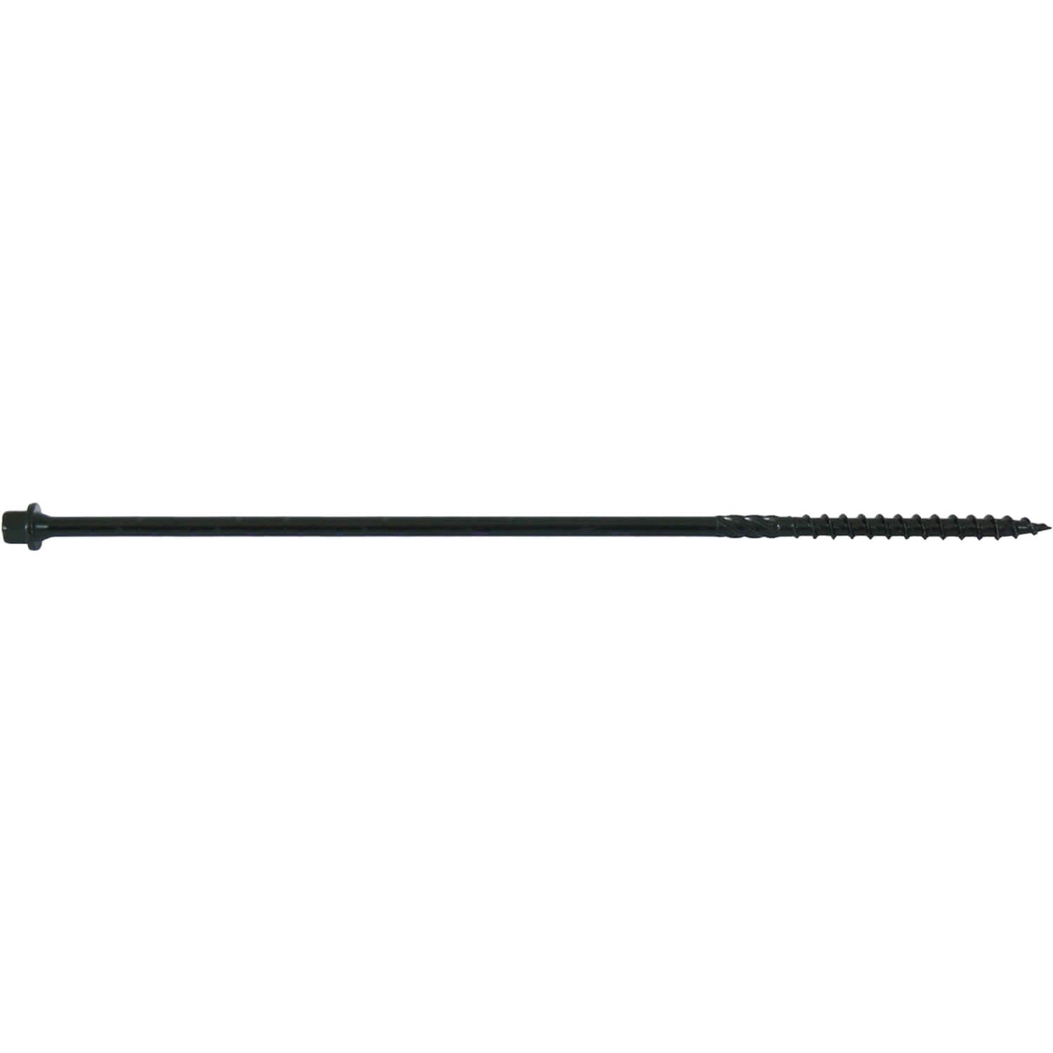 Jake Sales #14 X 5 Heavy Duty Black Timber/Log/Landscaping Wood Screws - Exterior Coated Heavy Duty Screws. 10 x 50 Count Boxes - 500 Screws