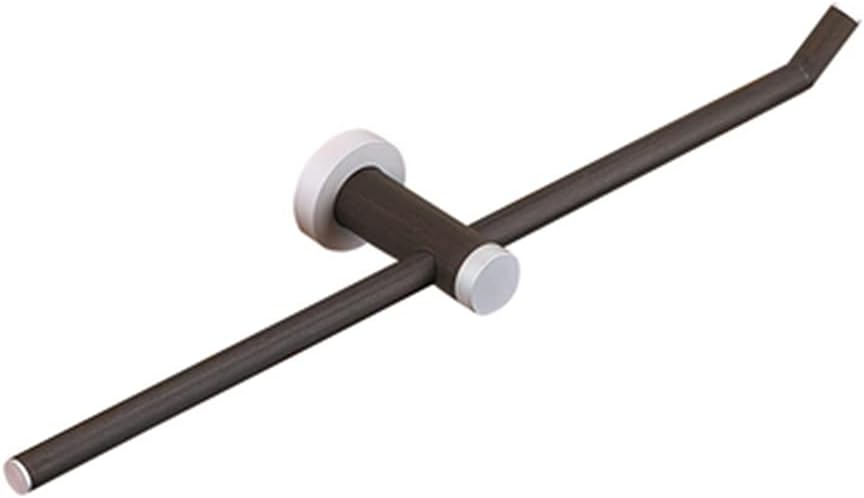 Towel Rail Racks for Bathroom Towel Bar Wall Mounted Towel Rail Holder Self Adhesive for Bath and Kitchen Without Drilling/Black Walnut Color