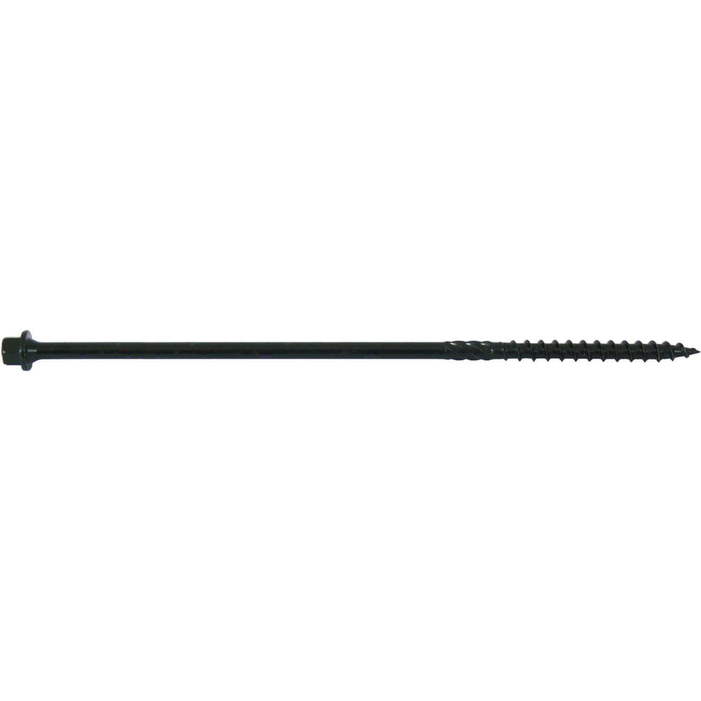 Jake Sales #14 X 4 Heavy Duty Black Timber/Log/Landscaping Wood Screws - Exterior Coated Heavy Duty Screws. 9 x 5 Pound Boxes - ~1,215 Screws