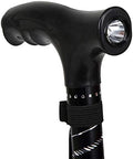 Walking Cane Adjustable Walking Stick Lightweight Aluminum Offset Cane with Ergonomic Handle Ideal Daily Living Aid for Limited Mobility