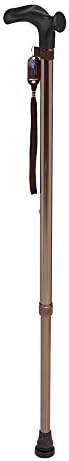 Walking Cane Adjustable Walking Stick Lightweight Aluminum Offset Cane with Ergonomic Handle Ideal Daily Living Aid for Limited Mobility