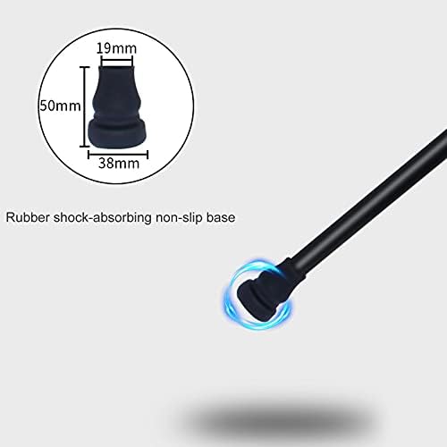Walking Stick for Men/Women with Heights 4'7' - 6'1', Adjustable Lightweight Aluminum Walking Cane, Ideal Daily Living Aid for Limited Mobility, Red/Brown/Black