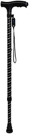 Walking Cane Adjustable Walking Stick Lightweight Aluminum Offset Cane with Ergonomic Handle Ideal Daily Living Aid for Limited Mobility