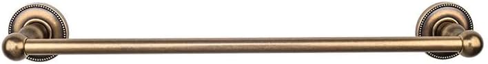 Top Knobs ED10GBZA Bath Edwardian Collection 30 Inch Single Towel Bar with Beaded Backplate, German Bronze Finish