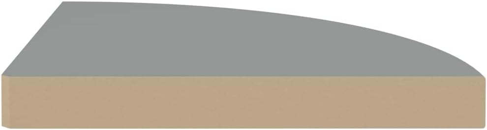 Corner Floating Shelves Wall Mounted,13.8 Inch Easy to Install Wall Corner Shelf,Wall Storage Shelves for Bedroom, Living Room, Bathroom, Kitchen, Office Concrete White (Grey 2 Pcs)
