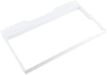 Whirlpool W11127833 Genuine OEM French Door Refrigerator Crisper Drawer Cover Frame, White Replacement Part - Replaces W10493545, W10788103, W11095653, W11037029, and W11507302