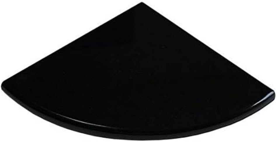Tenedos Absolute Black Granite 9' Corner Shower Shelf – Polished Both Sides, Stain Resistant, Maintenance-Free, Premium Quality Bathroom Accessory (2)
