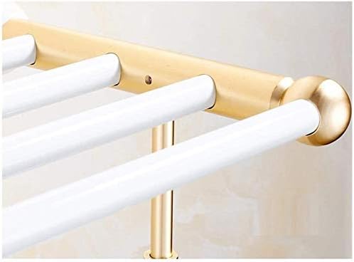 Towel Bars Space Aluminum Antique Gold White Al Bathroom Wall Hanging Towel Rack Towel Storage Bath Towel Rail Single Towel Bar for Bathroom Chrome Hanging 1Pcs