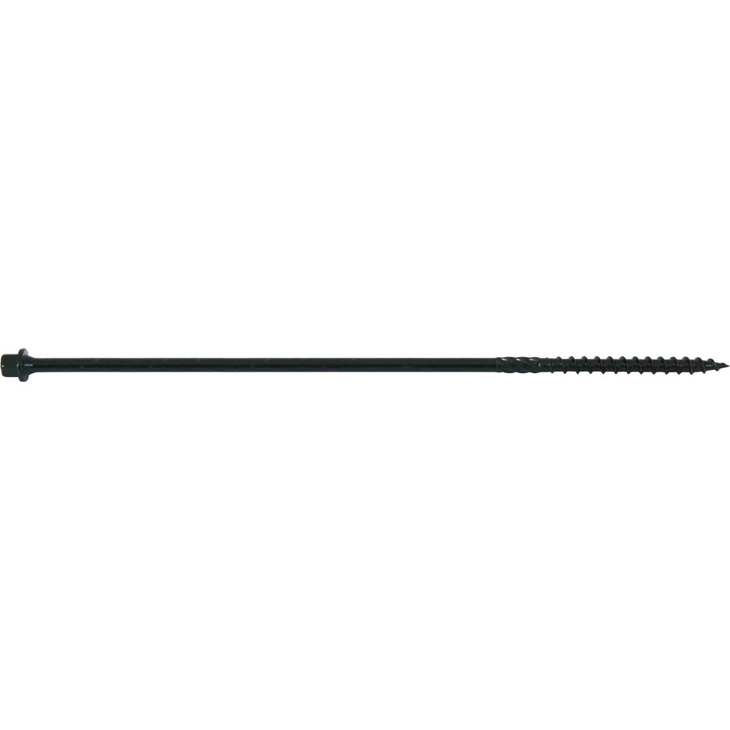 Jake Sales #14 X 10 Heavy Duty Black Timber/Log/Landscaping Wood Screws - Exterior Coated Heavy Duty Screws. 1 x 50 Count Box - 50 Screws