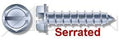 (3000pcs) 14-10X3/4 Self-Tapping Screws/Sheet Metal Screws Hex Indented Washer, Slotted Type A Steel, Zinc Plated Serrated