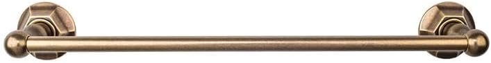 Top Knobs ED10GBZA Bath Edwardian Collection 30 Inch Single Towel Bar with Beaded Backplate, German Bronze Finish