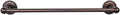 Top Knobs ED10ORBA Bath Edwardian Collection 30 Inch Single Towel Bar with Beaded Backplate, Oil Rubbed Bronze Finish