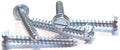 #14 x 4' Type AB Sheet Metal Screws/Slotted/Hex Washer Head/Steel/Zinc / 300 Pc. Carton