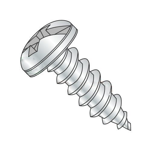 #14 x 3/4' Type A Self-Tapping Screws/Combo/Pan Head/Steel/Zinc (Carton: 3,000 pcs)