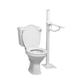 Homecraft Devon Elite Folding Support Floor Mounted Rail, Bathroom Aid for Elderly, Handicapped, Disabled Users, Bathroom Grab Bar for Stability, Safety Support Handrail for Lavatory and Restroom