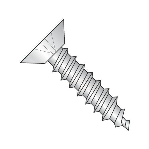 #14 x 3/4' Type A Self-Tapping Screws/Phillips/Flat Undercut Head / 18-8 Stainless Steel (Carton: 2,000 pcs)