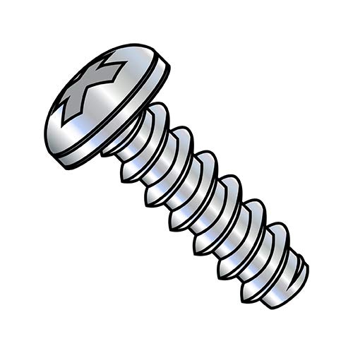 12-14X3/4 Phillips Pan Self Tapping Screw Type B Fully Threaded Zinc (Pack Qty 5,000) BC-1212BPP by Shorpioen