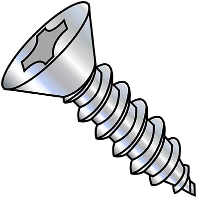 12-14X3/4 Phillips Flat Self Tapping Screw Type AB Fully Threaded Zinc (Pack Qty 5,000) BC-1212ABPF by Shorpioen