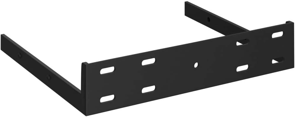 Corner Floating Shelves Wall Mounted,13.8 Inch Easy to Install Wall Corner Shelf,Wall Storage Shelves for Bedroom, Living Room, Bathroom, Kitchen, Office Concrete White (Black 2 Pcs)