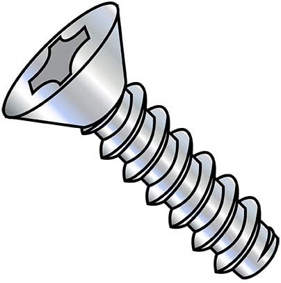 12-14X3/4 Phillips Flat Self Tapping Screw Type B Fully Threaded Zinc (Pack Qty 5,000) BC-1212BPF by Shorpioen - Made in USA
