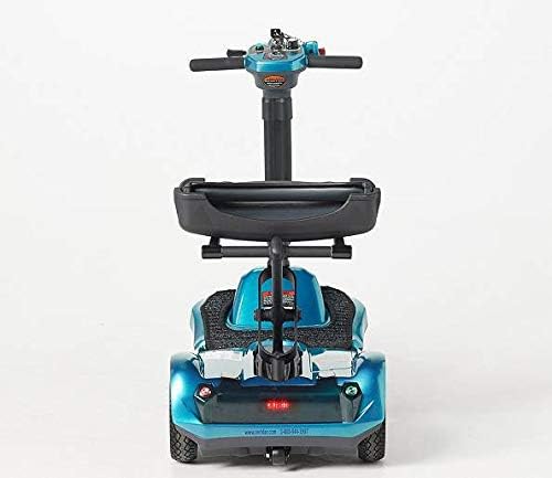 EV Rider Transport AF Plus Automatic Folding Scooter with Remote - Lithium Battery Lightweight Travel Mobility Scooter (Metallic Silver)