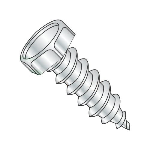 #14 x 3/4' Type A Self-Tapping Screws/Unslotted/Hex Head/Steel/Zinc (Carton: 3,000 pcs)