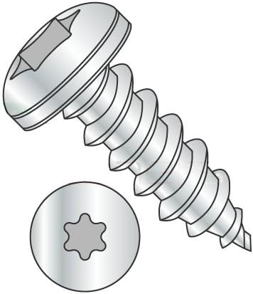 #14 x 3/4' Type A Self-Tapping Screws/Six-Lobe/Pan Head/Steel/Zinc (Carton: 3,000 pcs)