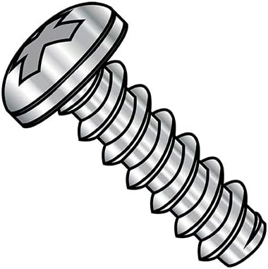12-14X3/4 Phillips Pan Self Tapping Screw Type B Fully Threaded 18-8 Stainless Steel (Pack Qty 2,000) BC-1212BPP188 by Shorpioen - Made in USA