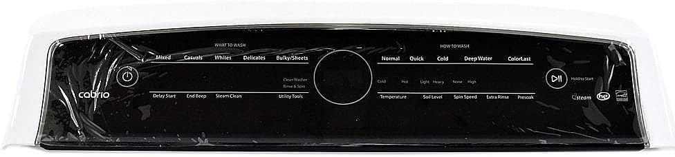 Whirlpool W10919546 Washer Control Panel Assembly (White) (Replaces W10894651) Genuine Original Equipment Manufacturer (OEM) Part White