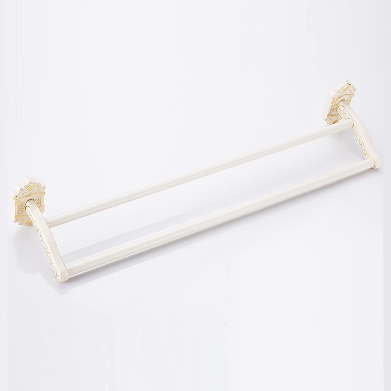 Towel Rack Towel Holder Wall Mounted Towel Bar Self Adhesive Towel Rack No Drilling Anti-Rust Space Aluminum Used in Toilets and Toilets/White a