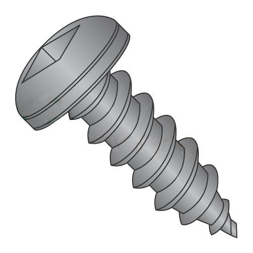 #14 x 3/4' Type A Self-Tapping Screws/Square/Pan Head/Steel/Black Oxide (Carton: 3,000 pcs)